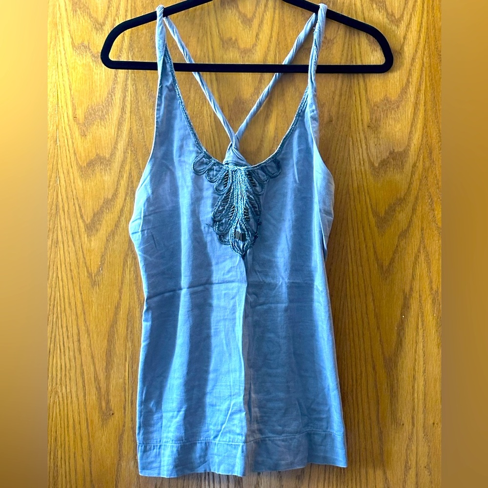 Banana Republic Halter Tank with Beading Large